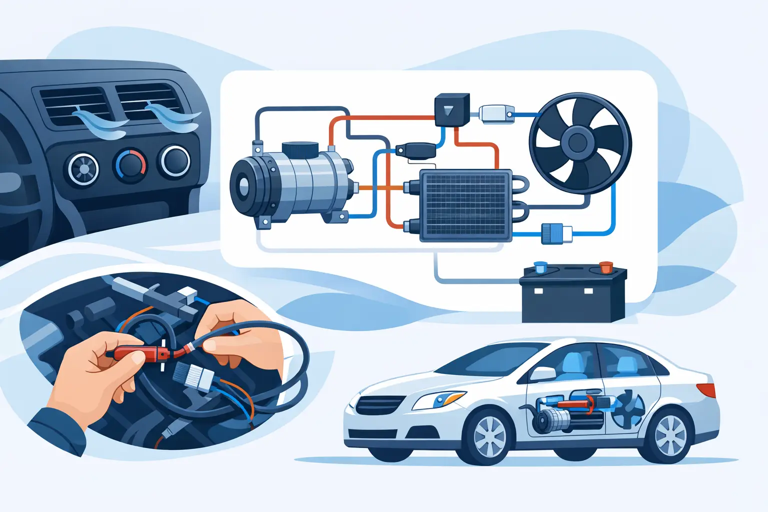 Air Conditioning Wiring Diagram Car Basics